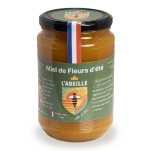 Pot de Miel de fleurs d'été français - L'Abeille de Léa 1Kg